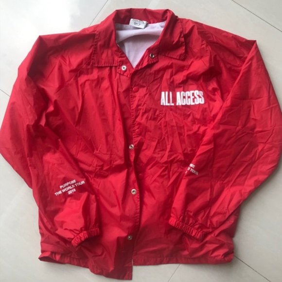 justin bieber purpose tour windbreaker - Picture 1 of 4